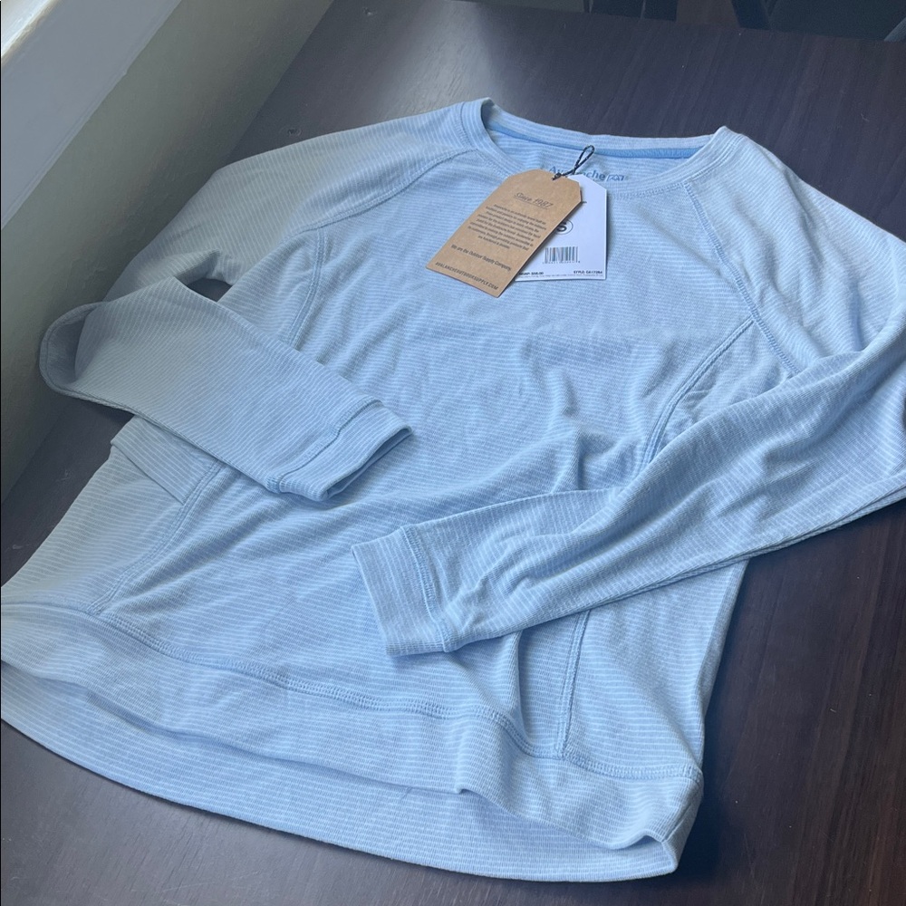 Avalanche Crewneck Workout Sweater - Soft Blue